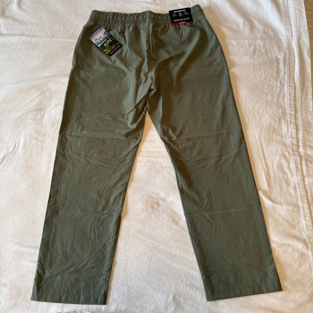 Swiss Alps NWT Olive Green Dalia Pants Large Outdoor Hiking Gorpcore Tech - Picture 3 of 7